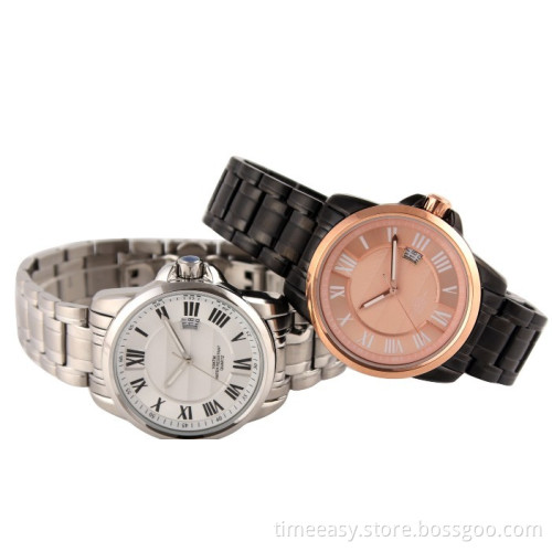 Fashion Promotion Stainless Steel Men Watch with Roman Number